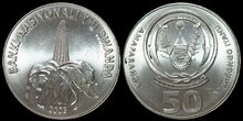 RWANDA KM.26 - 50 Francs 2003 UNC