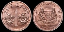 SINGAPORE KM.98 - 1 Cent 2001 UNC