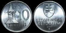 SLOVAKIA KM.17 - 10 Halierov 2001 UNC