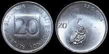 SLOVENIA KM.8 - 20 Stotinov 1993 UNC
