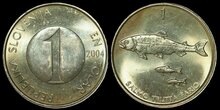 SLOVENIA KM.4 - 1 Tolar 2004 UNC