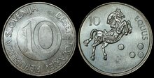 SLOVENIA KM.41 - 10 Tolarjev 2006 UNC