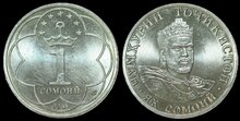 TAJIKISTAN KM.7 - 1 Somoni 2001 UNC