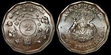UGANDA KM.28 - 2 shillings 1987 UNC