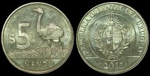 URUGUAY KM.137 - 5 Pesos 2011 UNC