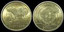 URUGUAY KM.136 - 2 Pesos 2011 UNC