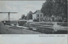 ALMELO - Kanaalbrug met Raadhuis