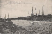 KRABBENDIJKE - Watervloed in Zeeland op 12 Maart 1906