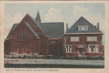 KRABBENDIJKE - Kerk en Pastorie der Geref. Gemeente te Krabbendijke