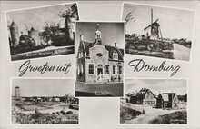 DOMBURG - Meerluik Groeten uit Domburg