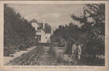 OPENDE - Kolonie Wilhelminahoeve te Opende (Gr.) Directeurswoning, zijkant met tuin