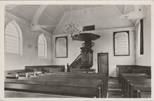 OOSTKAPELLE - Interieur Hervormde Kerk van Oostkapelle na de Restauratie