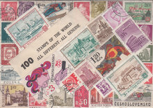 100 Different World Postage Stamps - All Genuine