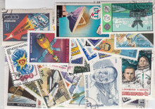 Space Stamps Collection - 100 Different Stamps