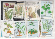 Flowers and Plants Stamps Collection - 100 Different Stamps