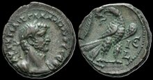 Egypt, Alexandria. Gallienus. AD 253-268. BI Tetradrachm, circa AD 267-268 (year 15), 22mm, 9.11 g. Eagle