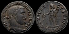 Maximinus II. AD 310-313. Æ Follis 21mm, 5.82 g. Nicomedia
