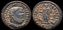 Licinius I. AD 308-324. Æ Follis 19mm, 3.45 g. Alexandria