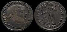 Licinius I. AD 308-324. Æ Follis 22mm, 3.09 g. Cyzicus