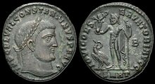 Constantine I. AD 307/310-337. Æ Follis 3.69 g. Heraclea Jupiter