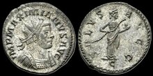 Maximianus. First reign, AD 286-305. Antoninianus 22mm, 4.34 g. Lugdunum Salus