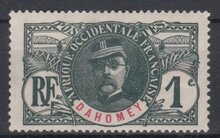 Dahomey 1913. 1f. SG 18 MH