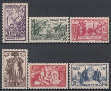 French Guyana 1937. International Exhibition Paris. SG 178-183 MH