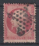 France 1862. 80c. YT 24 USED