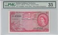 BRITISH-CARIBBEAN-TERRITORIES-P.7c-1-Dollar-1958-64-PMG-35