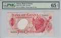 GHANA P.12b - 10 Cedis 1969 PMG 65 EPQ