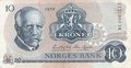 NORWAY P.36c - 10 kroner 1979 VF