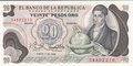 COLOMBIA-P.409d-20-Pesos-Oro-1982-UNC