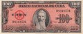 CUBA-P.93-100-Pesos-1959-XF