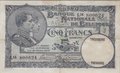 BELGIUM-P.97b-5-Francs-1931-XF