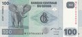 CONGO-DEM.-REPUBLIC-P.98a-100-Francs-2007-UNC