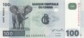 CONGO-DEM.-REPUBLIC-P.92a-100-Francs-2000-UNC