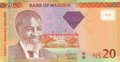 NAMIBIA P.12c - 20 Dollars 2013 UNC