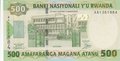 RWANDA P.30a - 500 Francs 2004 UNC