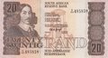 SOUTH-AFRICA-P.121a-20-Rand-ND-1978-81-UNC
