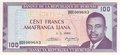 BURUNDI-P.29b-100-Francs-1981-UNC