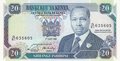 KENYA-P.25d-20-Shillings-1991-UNC