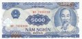 VIETNAM P.108 - 5000 Dong 1991 UNC