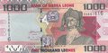 SIERRA LEONE P.30b - 1000 Leones 2013 UNC