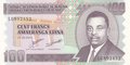 BURUNDI-P.44a-100-Francs-2010-UNC
