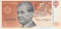 ESTONIA-P.71b-5-Krooni-1992-UNC