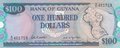 GUYANA-P.28a-100-Dollars-ND-1998-UNC