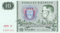 SWEDEN-P.52d-10-Kronor-1979-UNC