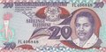 TANZANIA P.15 - 20 Shillingi ND 1986 AU
