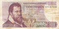 BELGIUM-P.134b-100-Francs-1972-Fine