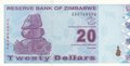 ZIMBABWE-P.95-20-Dollars-2009-UNC